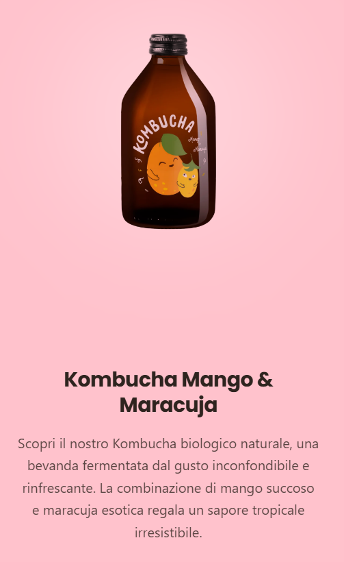 KOMBUCHA MANGO & MARACUJA 330ml Pz.2