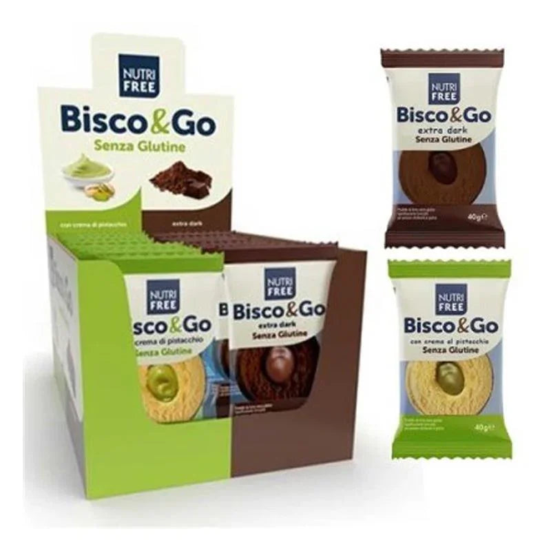 BISCO&GO PISTACCHIO E CIOCCOLATO SENZA GLUTINE Pz.16