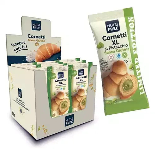 KIT CORNETTI PISTACCHIO XXL SENZA GLUTINE Pz.10 Gr.800