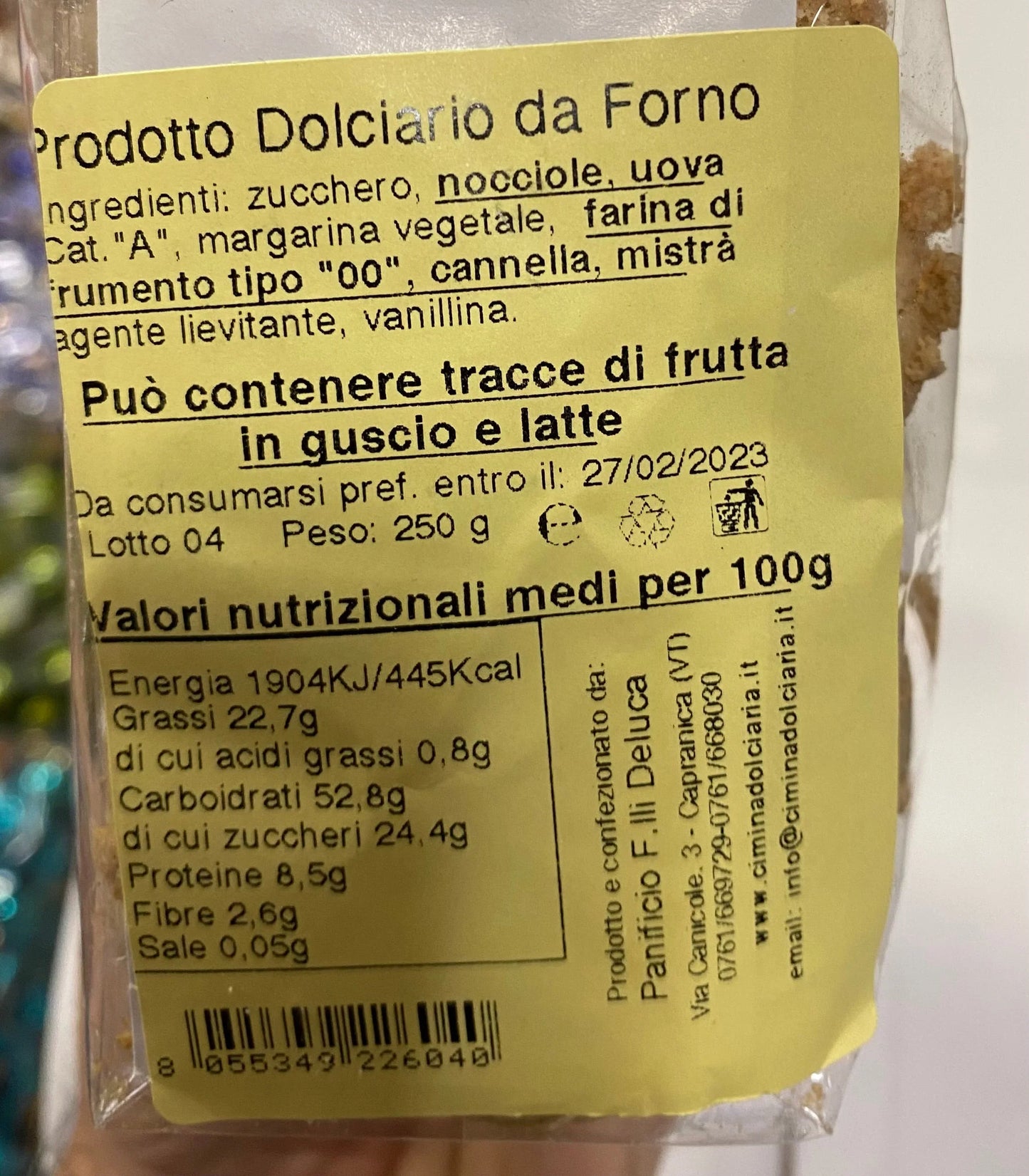 BISCOTTI ALLA CANNELLA ARTIGIANALI CIMINA