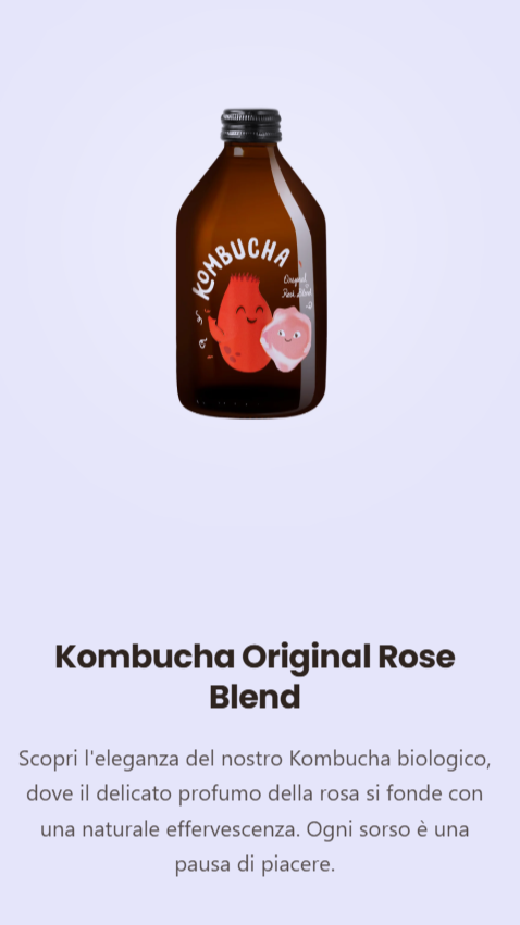 KOMBUCHA ORIGINAL ROSE BLEND 330ml Pz.2